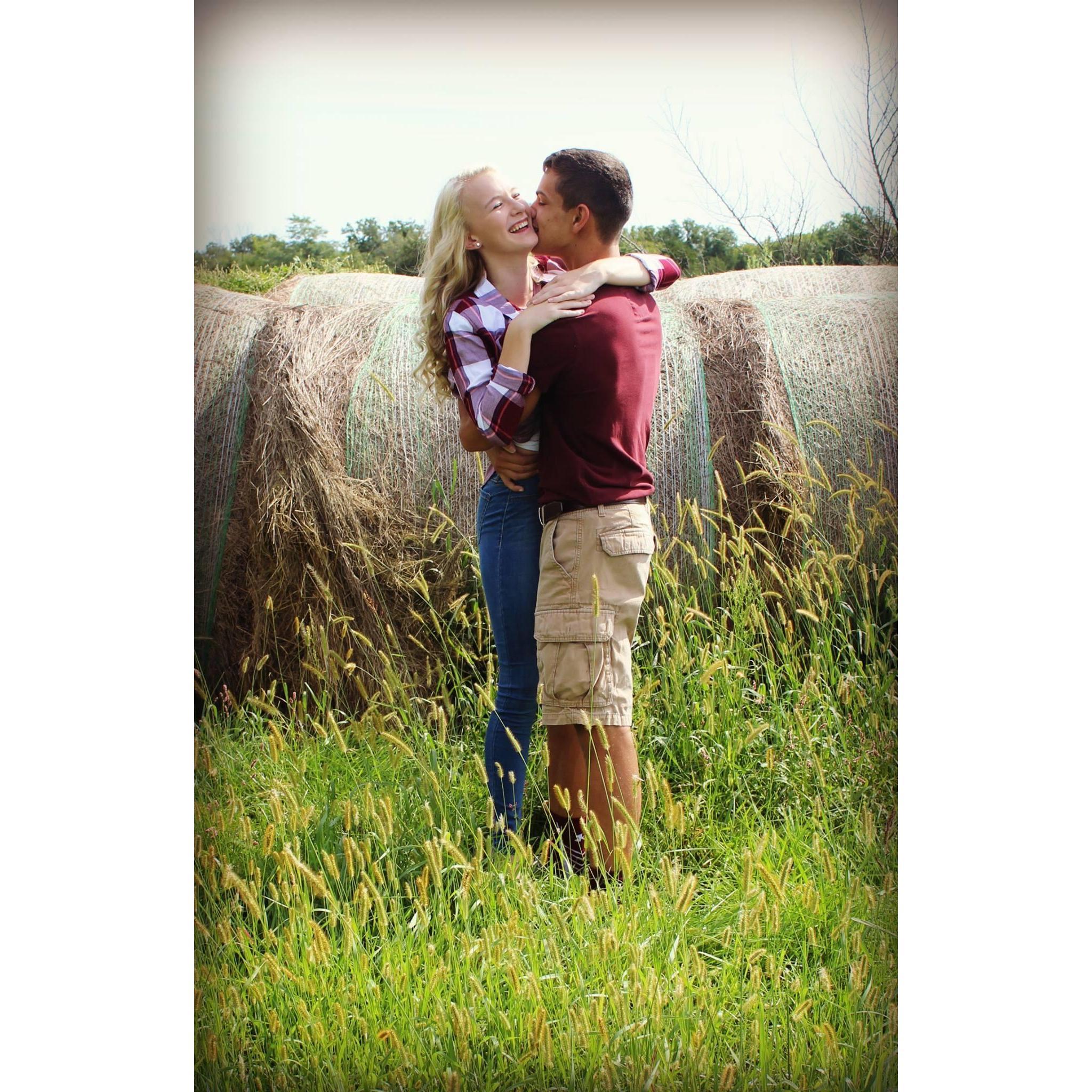 Aww I was so shy to kiss him in front of my mom!