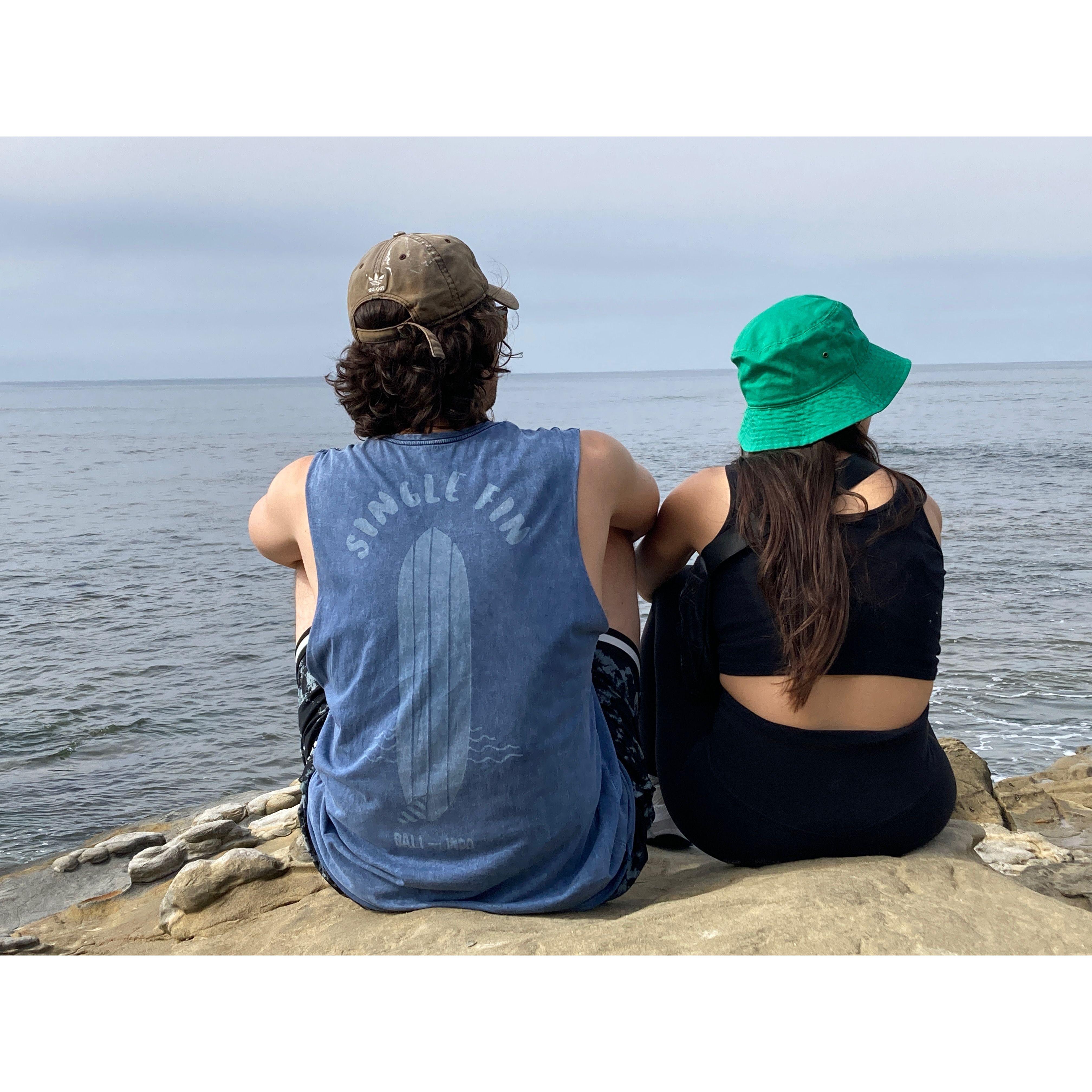 Soaking up the Pacific in Russell's old college town