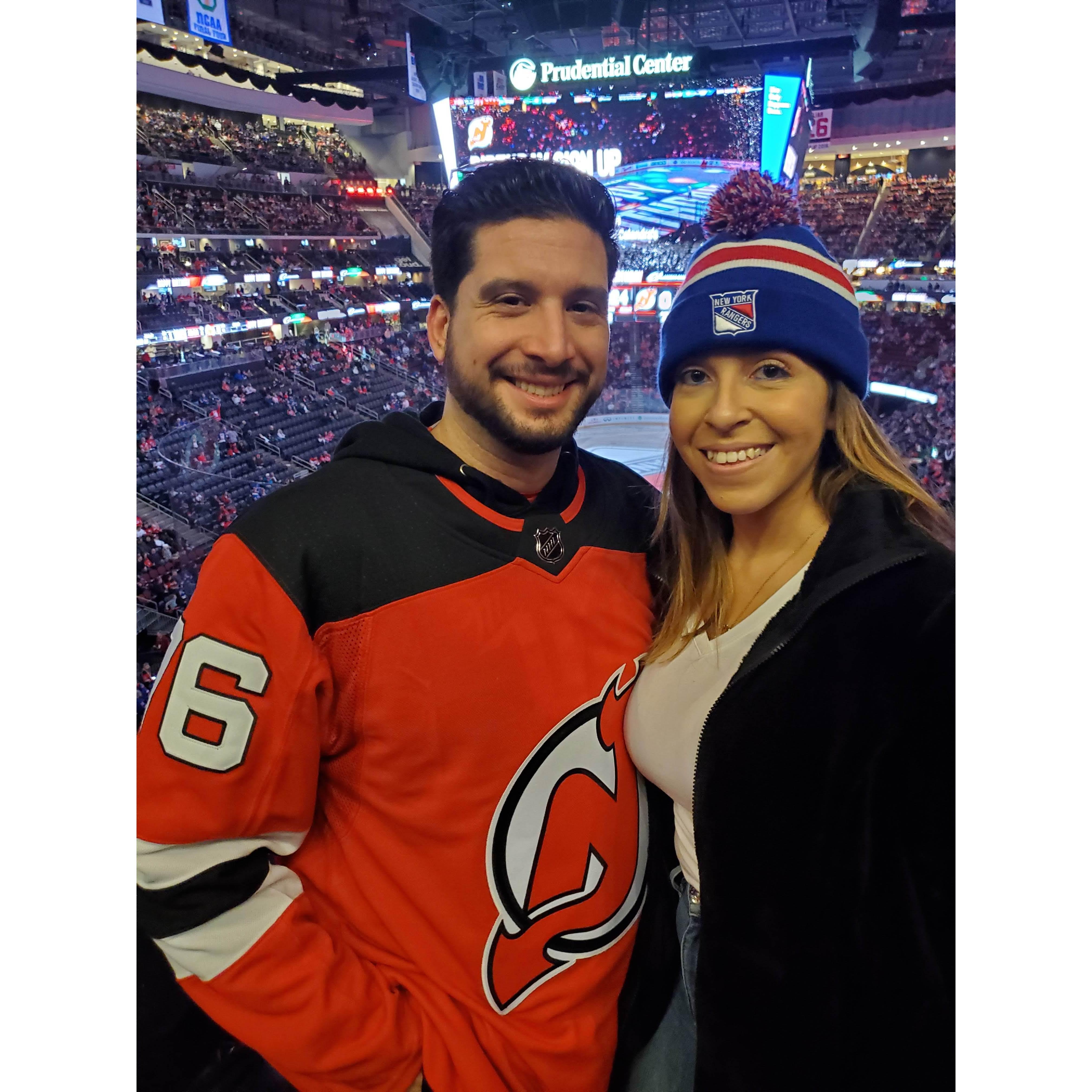November 30, 2019- First Rangers Vs. Devils Game