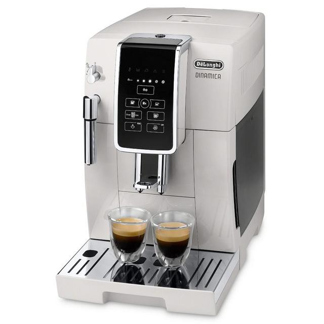 DeLonghi Dinamica Fully Automatic Coffee Maker & Espresso Machine, White