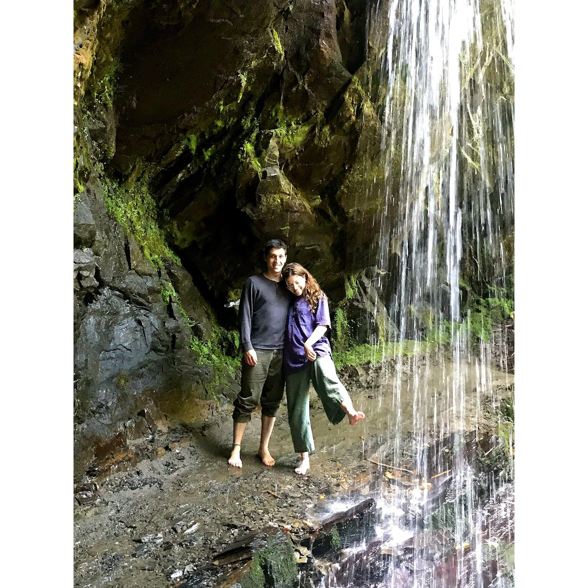 Beneath the falls in TN