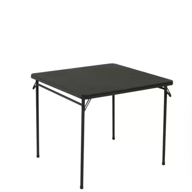 Cosco 34 in. Black Vinyl Top Folding Card Table