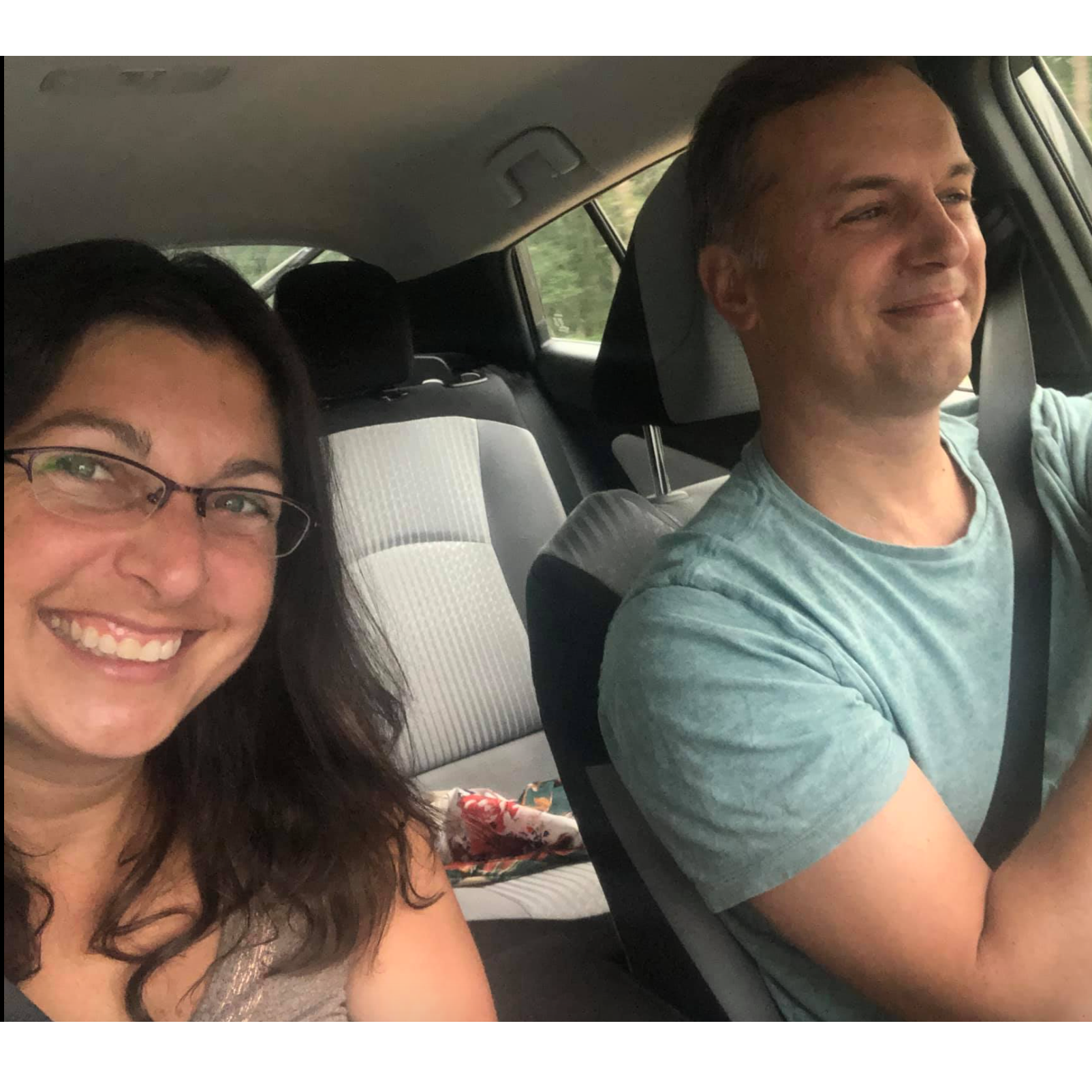 Always up for a road trip.