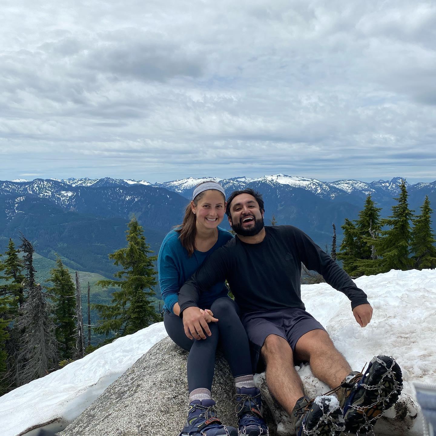 At Beckler Peak in Central Cascades, WA