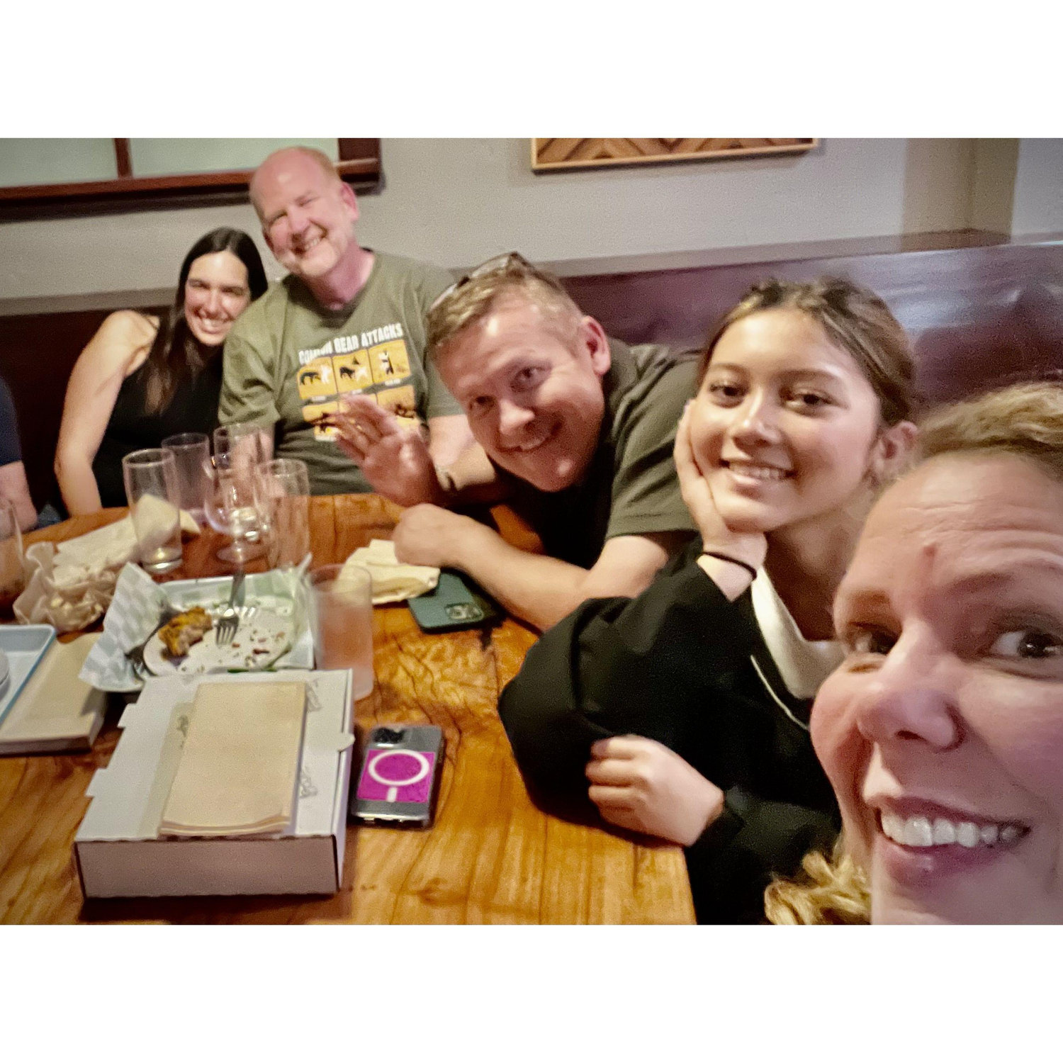 Kathy, Chris, Dave, Maddie, & Angie in Santa Cruz--Oct, '24