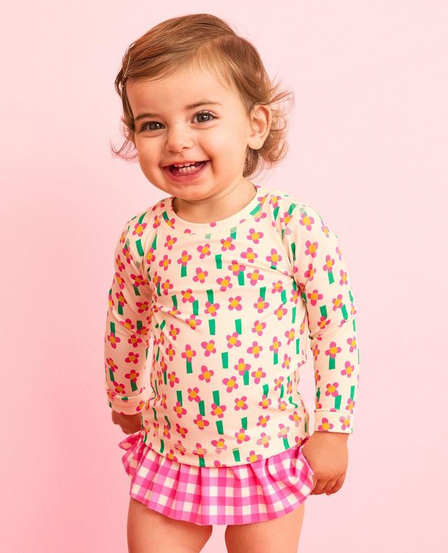 Baby Rashguard & Skirted Bikini Bottom Set
