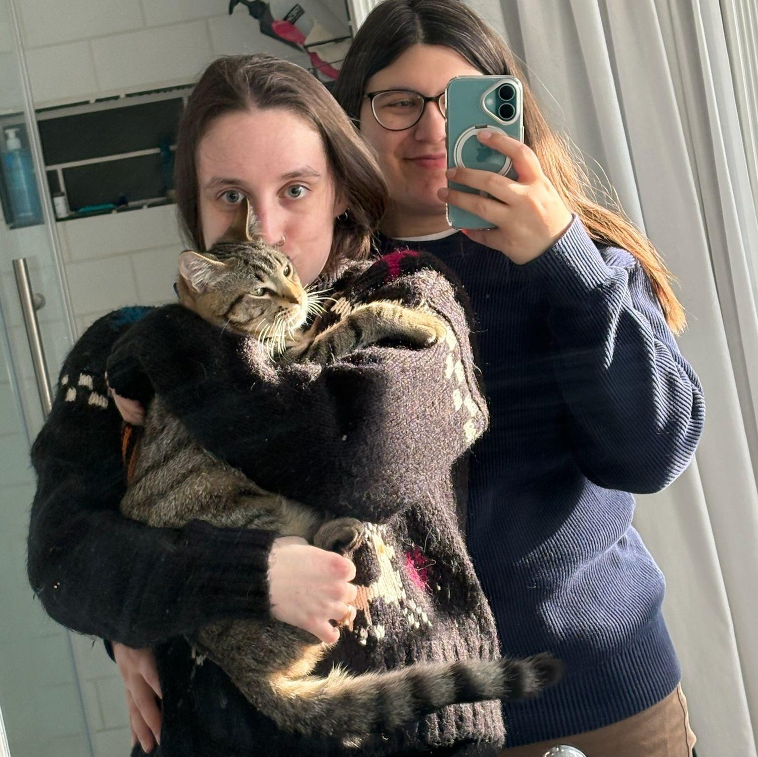 With our former foster Seymour, December 2024