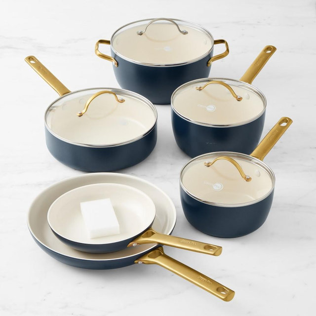 GreenPan™ Reserve Ceramic Nonstick 10-Piece Cookware Set, Blue