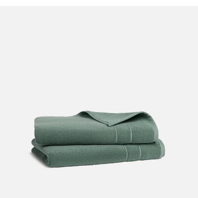Super-Plush Turkish Cotton Hand Towels (botanical green)