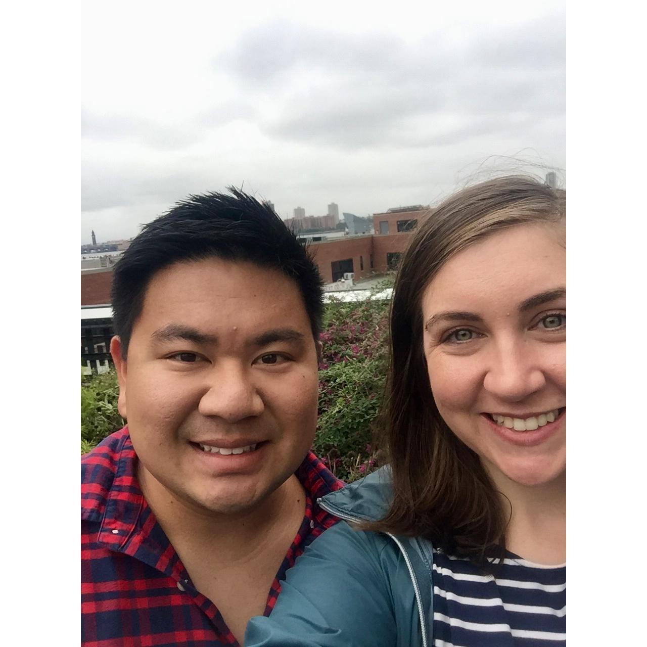 Walking the the High Line in NYC