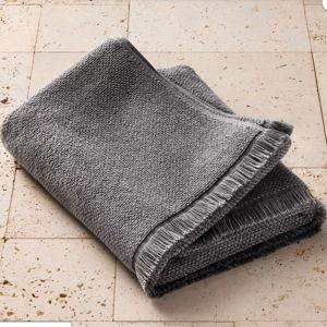 Organic Texture Bath Towel Gray - Casaluna™