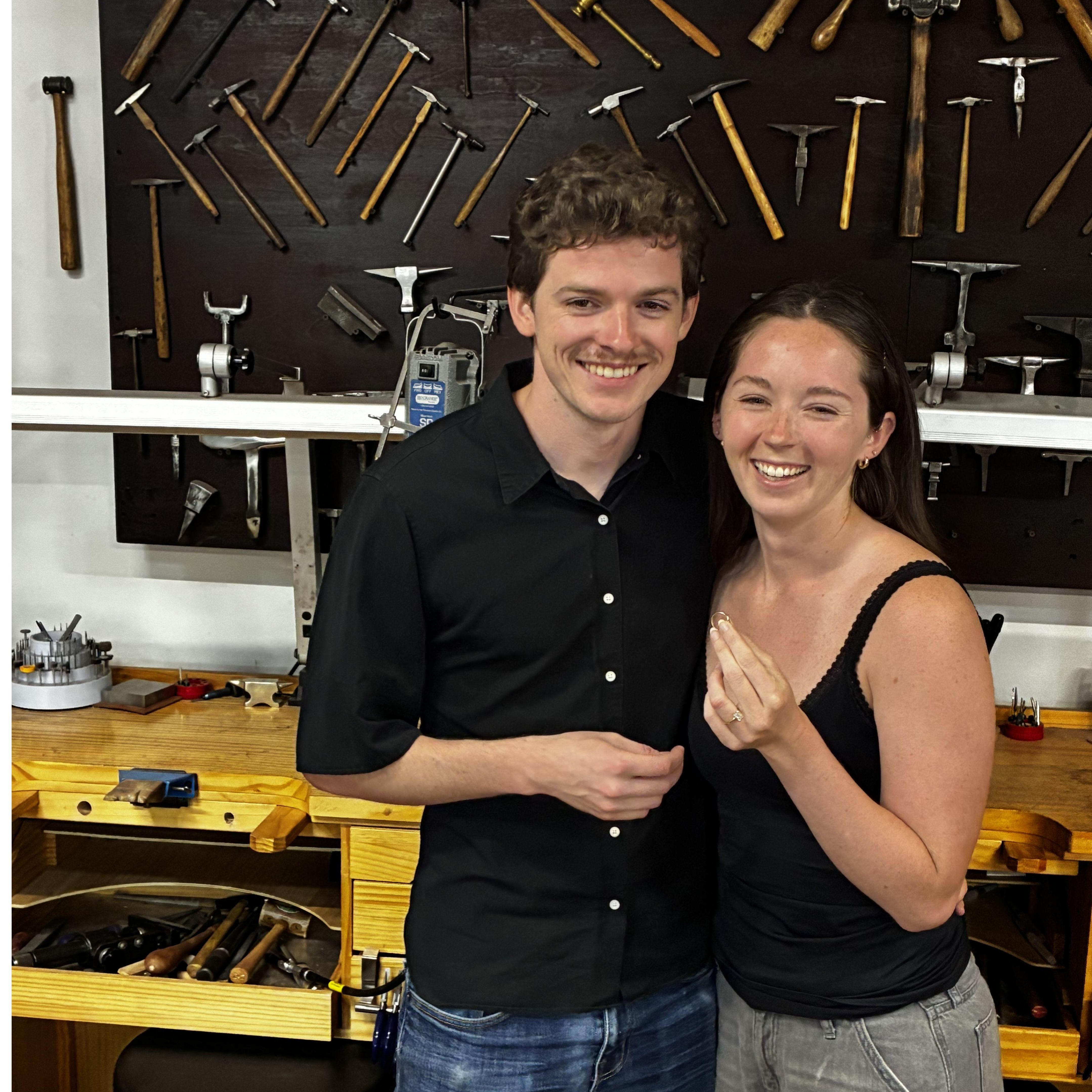 Making our wedding bands