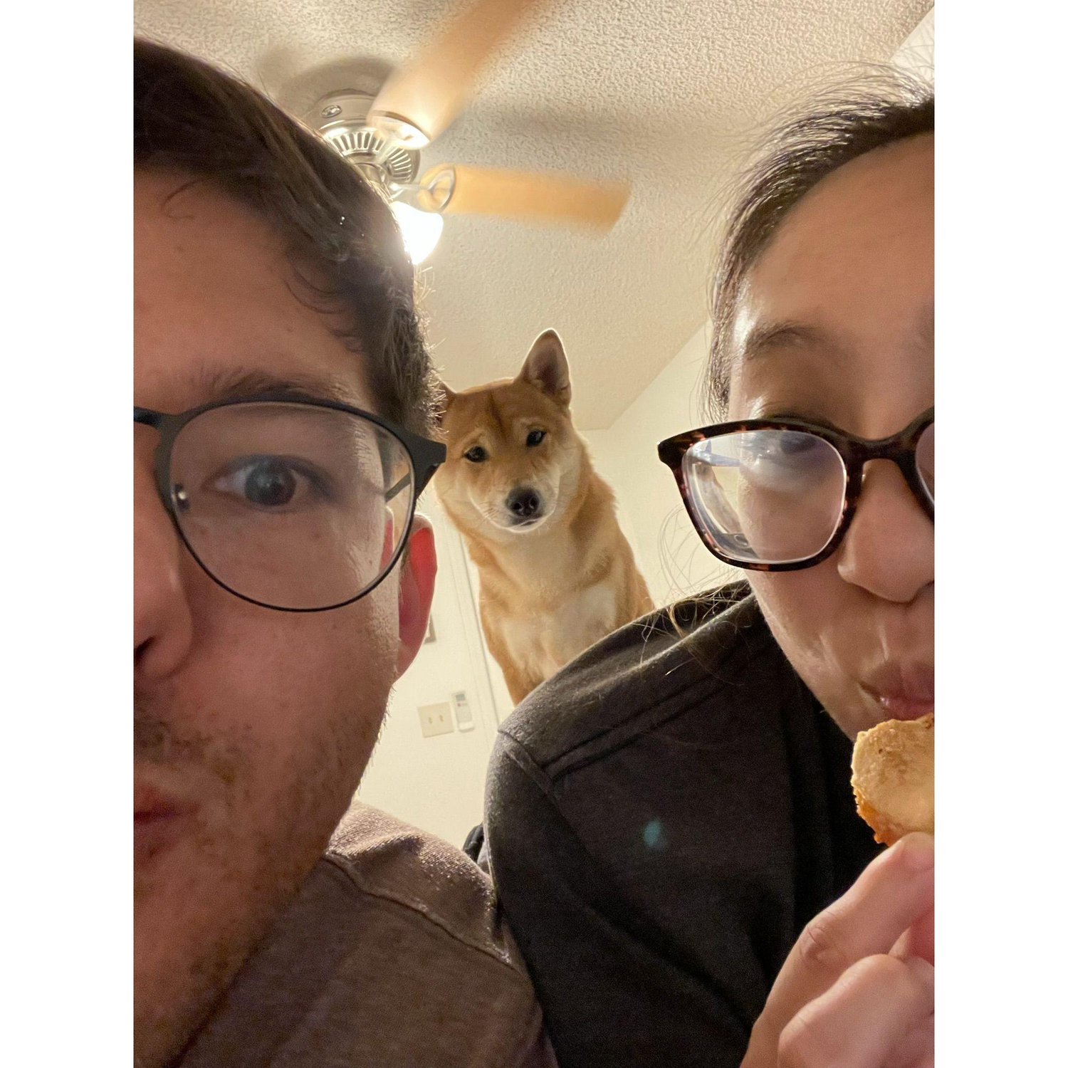 Ever get the feeling someone is watching you? If you have a snack... It's probably Chachi 😆