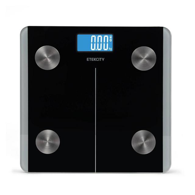 Smart Fitness Scale with Resistance Bands Black - Etekcity