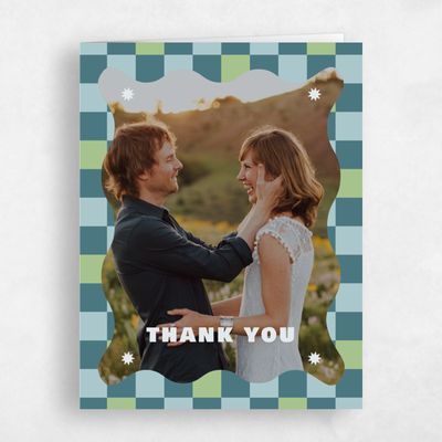 Blue Summer Wedding Thank You - Vibrante Photo