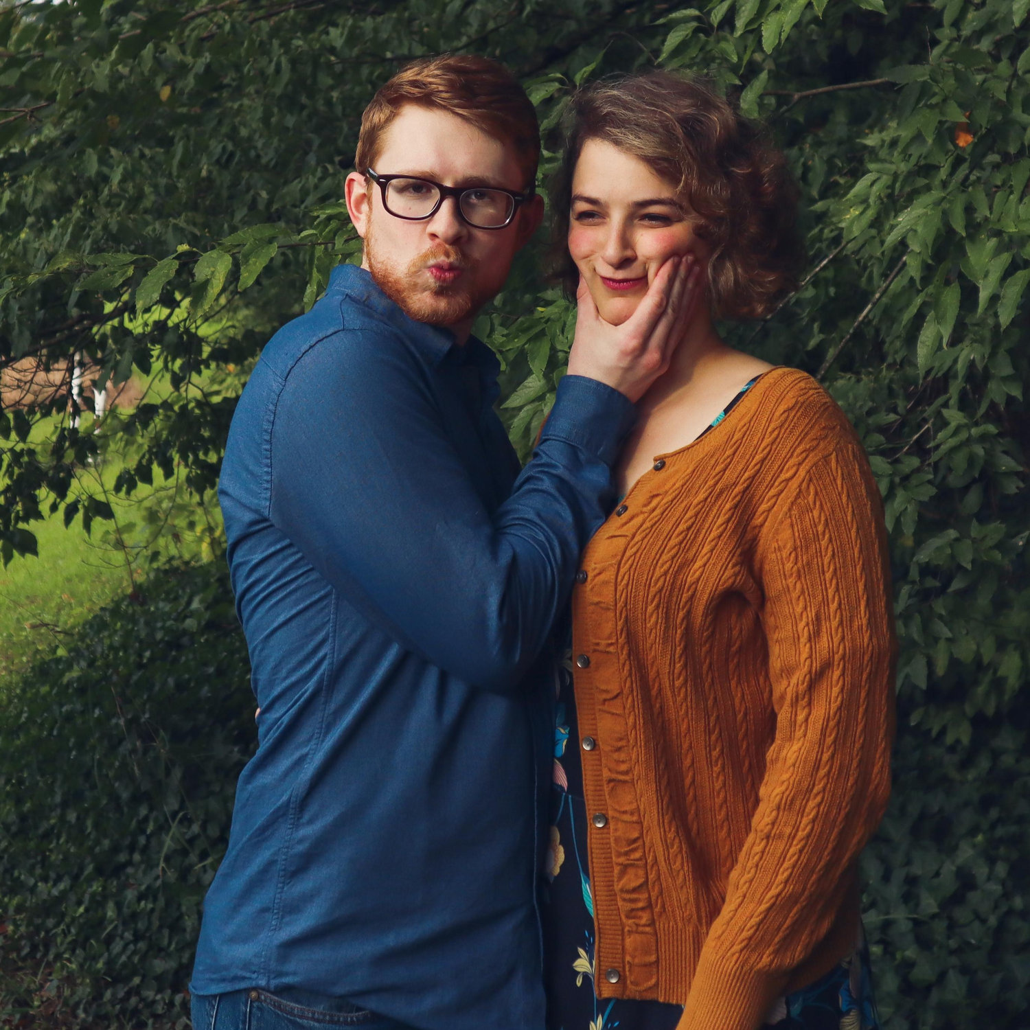 Micah's favorite "engagement" picture. I mean, look at that bicep!