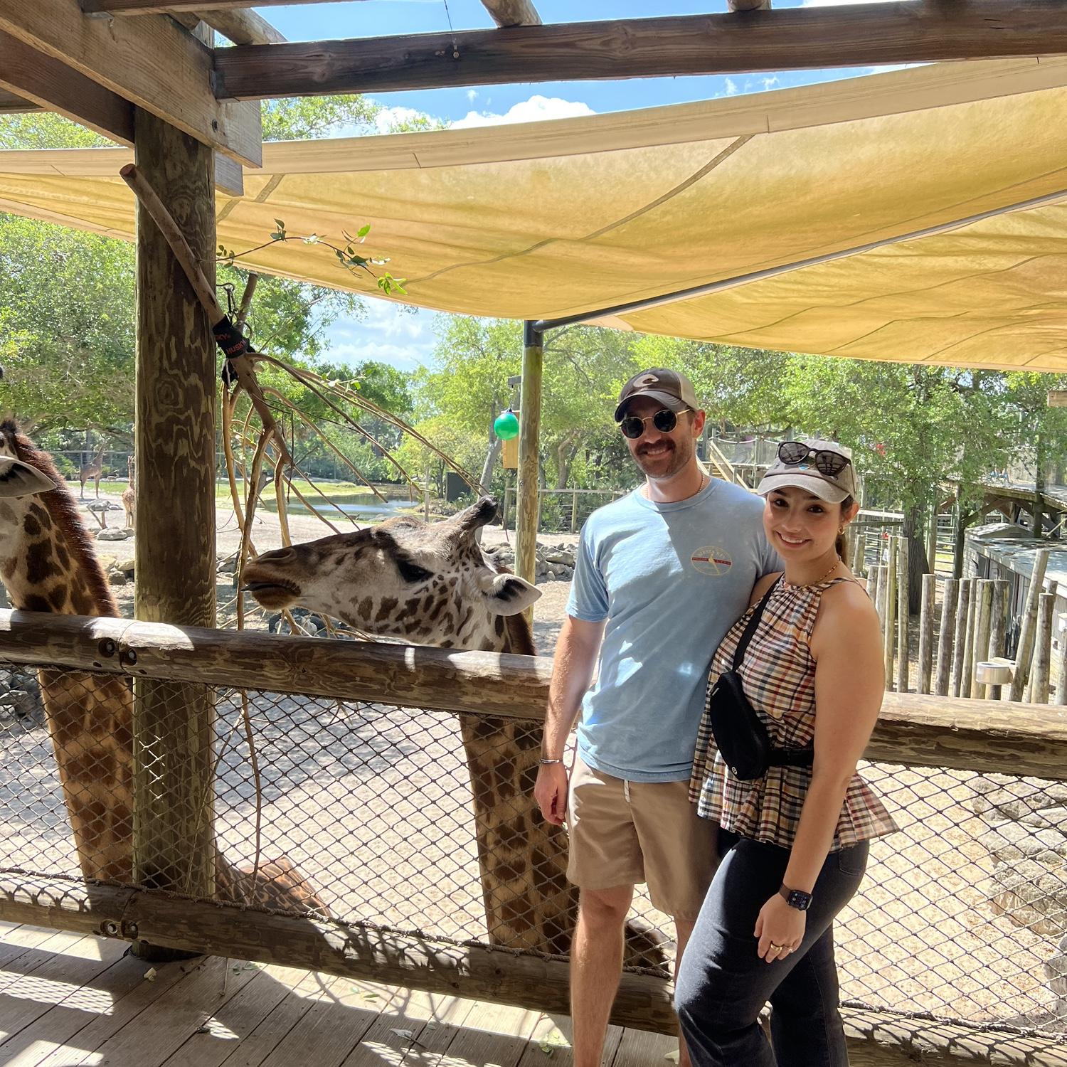 At the Brevard Zoo! Thankfully, their wedding will not be as WILD as the zoo!