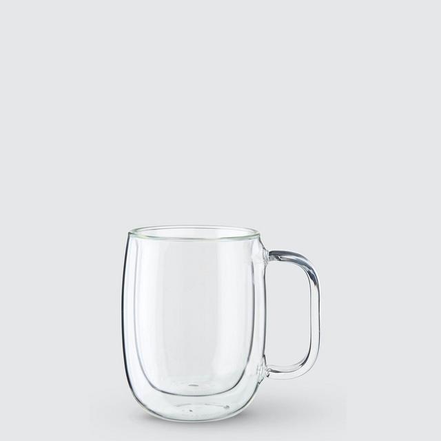 Coffee Glass Mug, 12oz. 355ml, 12oz, 2-Piece