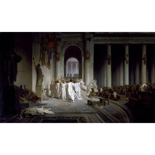 The Death of Caesar. Jean-Leon Gerome, 1867