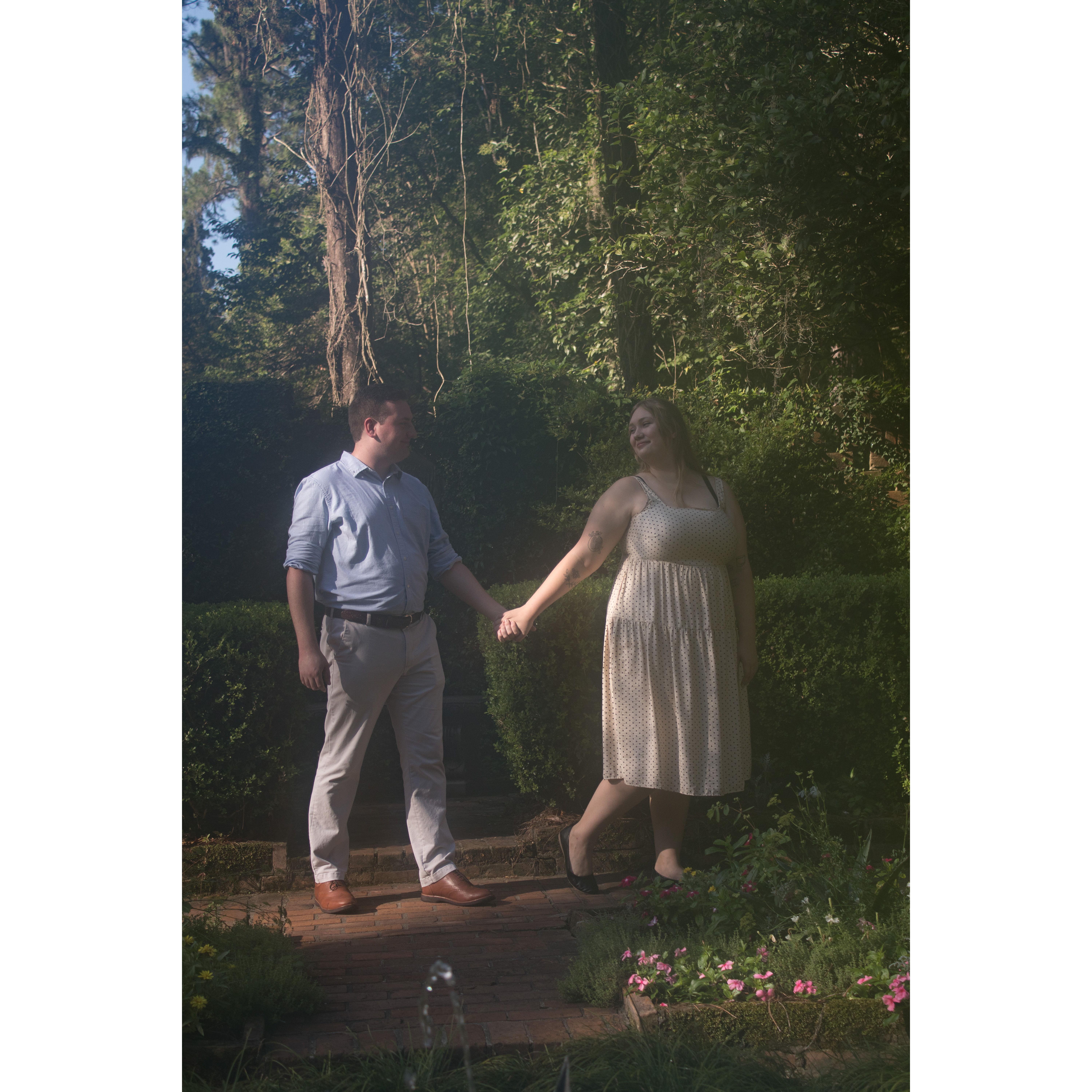 Engagement Photos taken at Maclay Gardens
