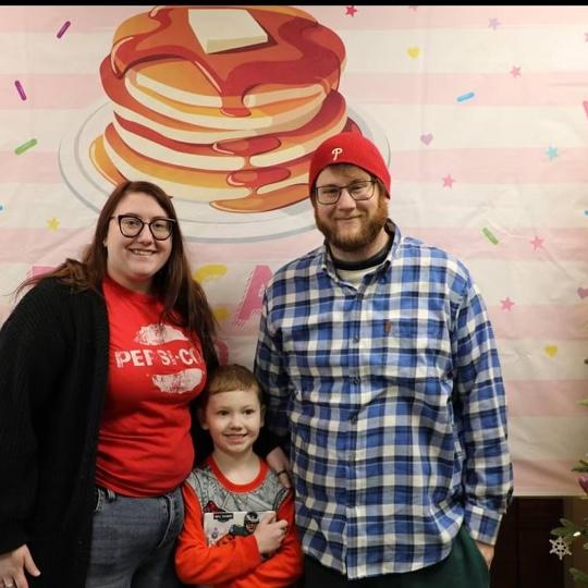 Pancakes and Pajamas at the church