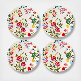 Garden Floral Dinner Plate, Set of 4