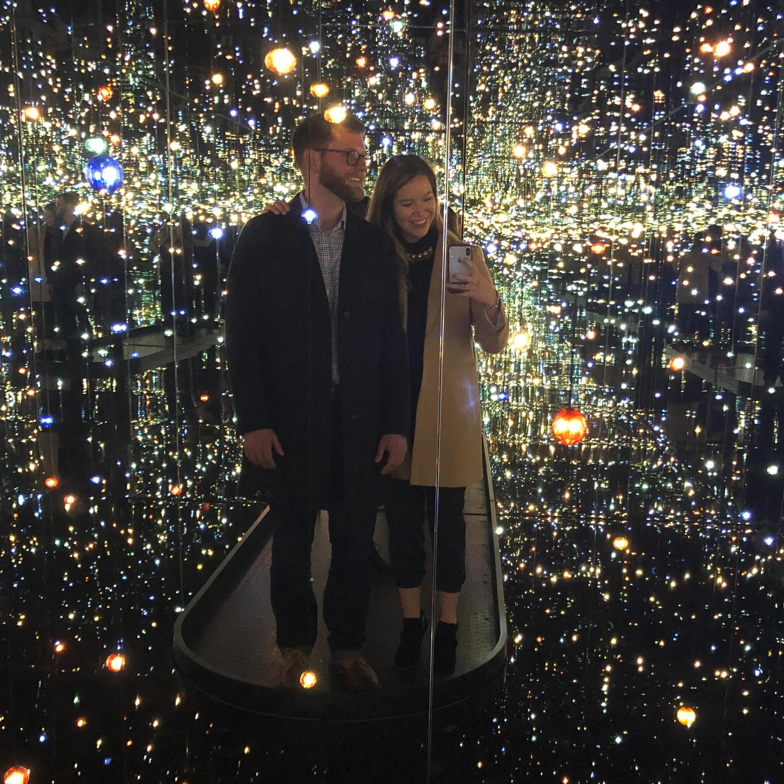 In the Infinity Mirrors exhibition of Yayoi Kusama in 2018