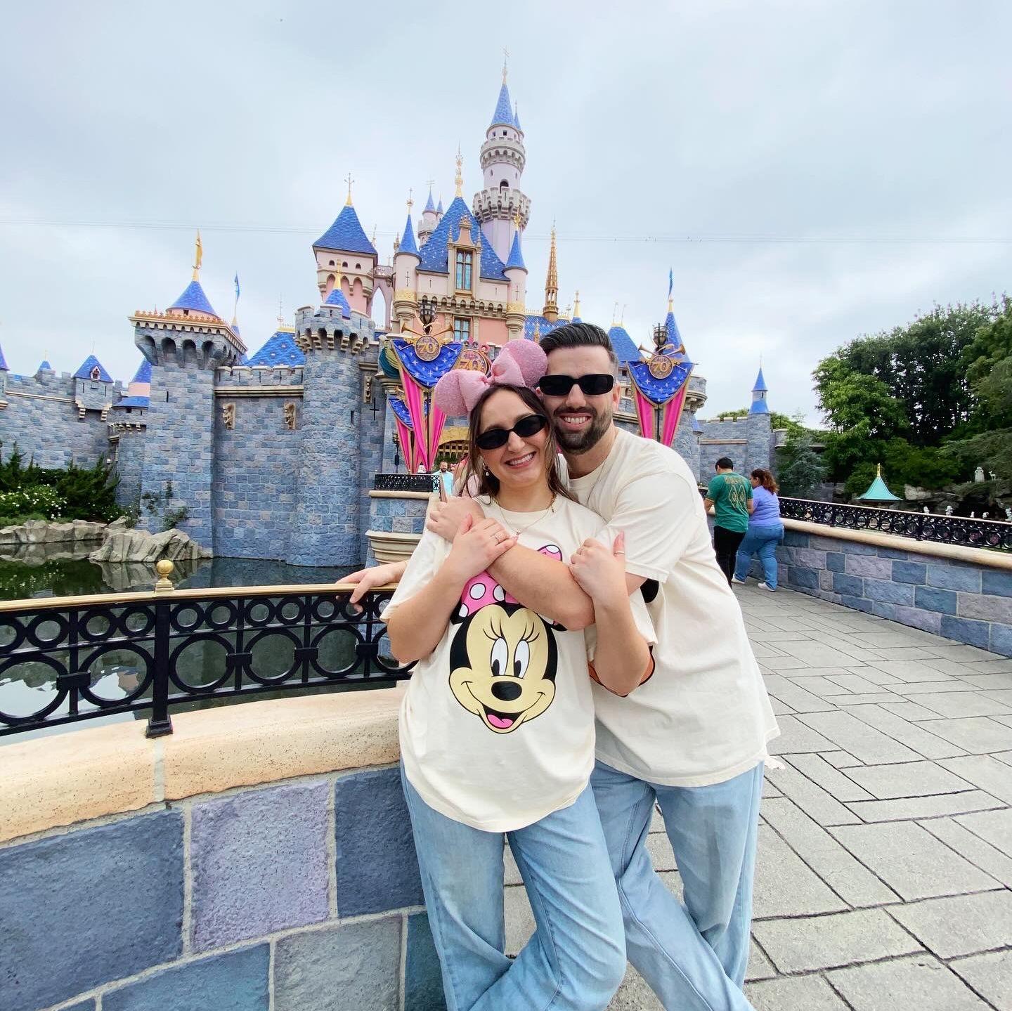Our first Disney trip. A place that we both worked at the same time before we met!