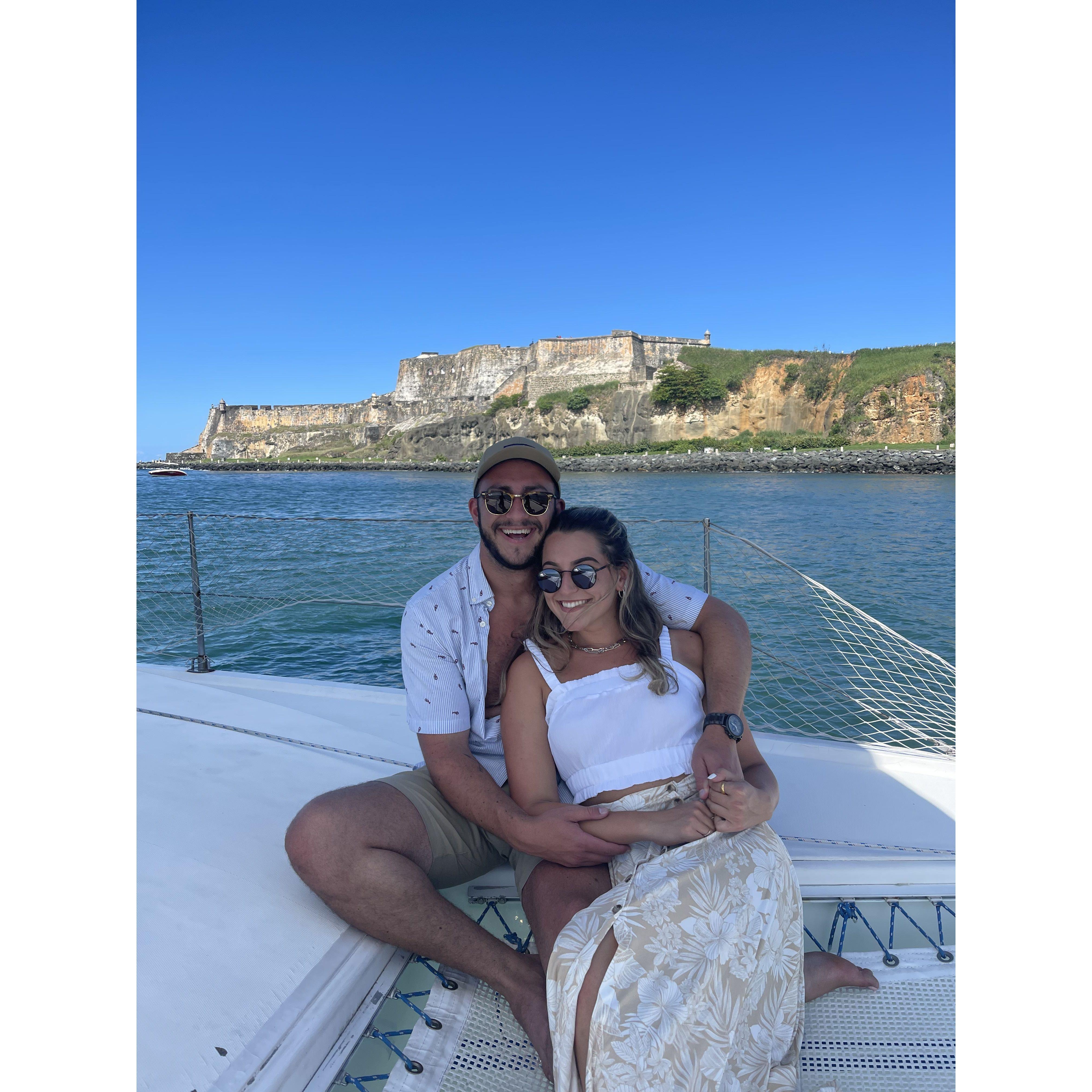 On a catamaran in Puerto Rico - September 2021