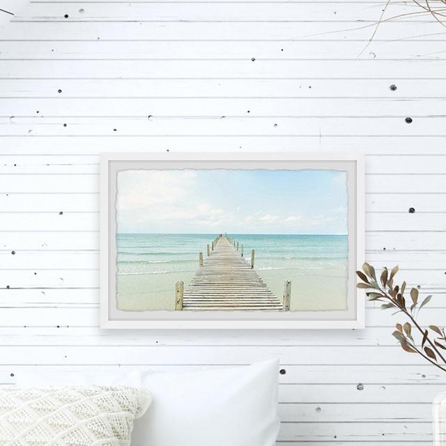 Bright Ocean's View by Marmont Hill - Picture Frame Print