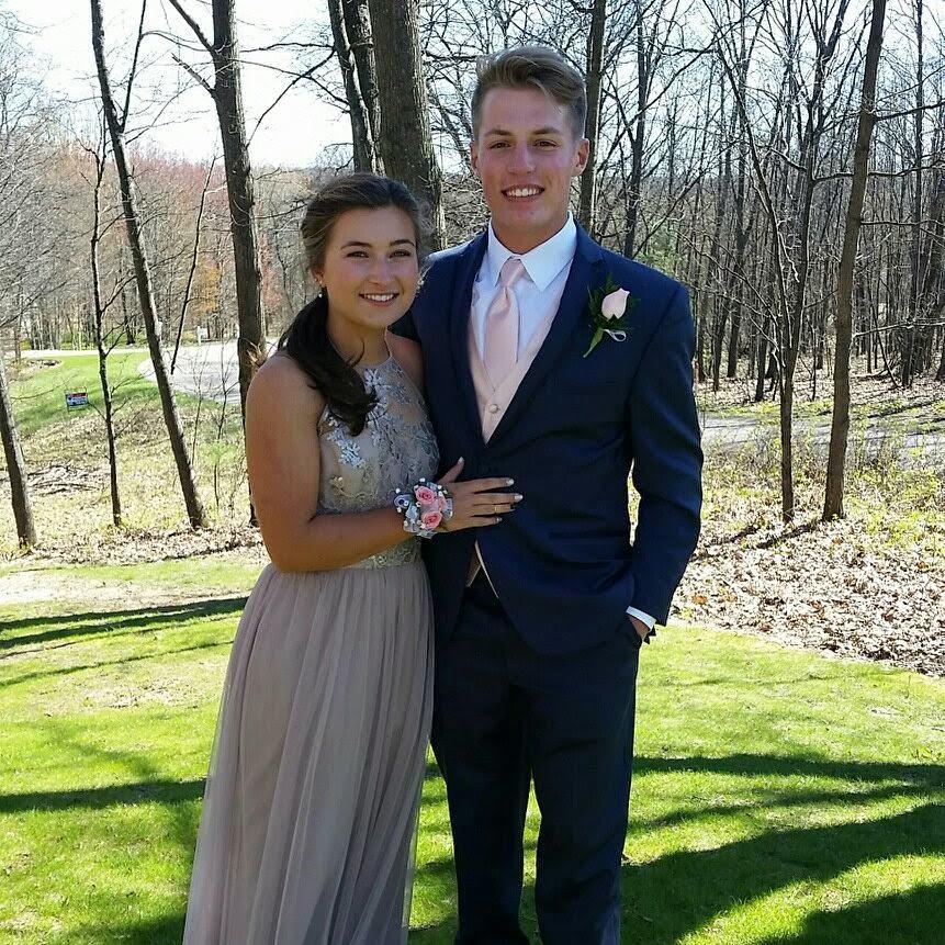 Our first high school dance together, junior prom