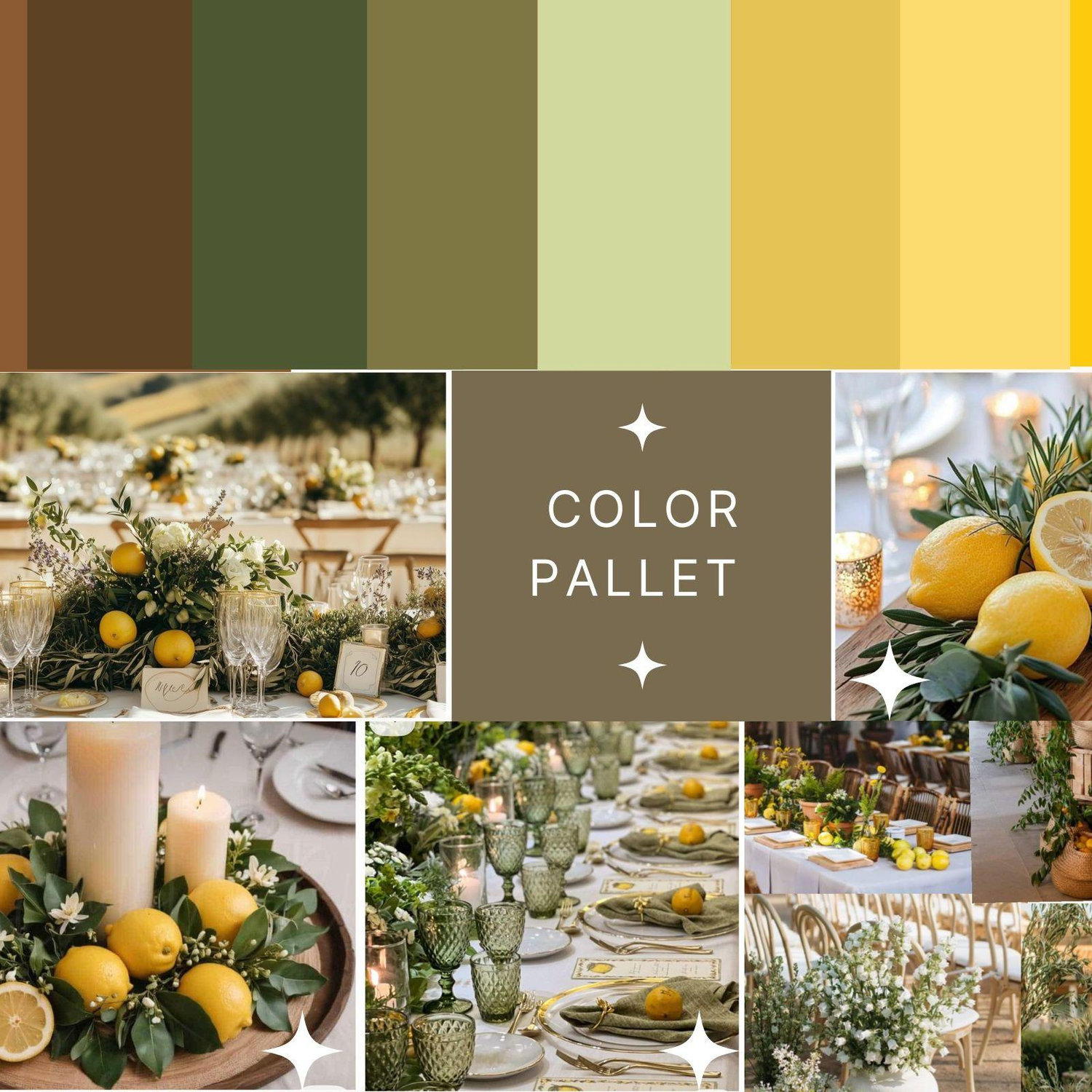 Wedding Day Guest Color Pallet
