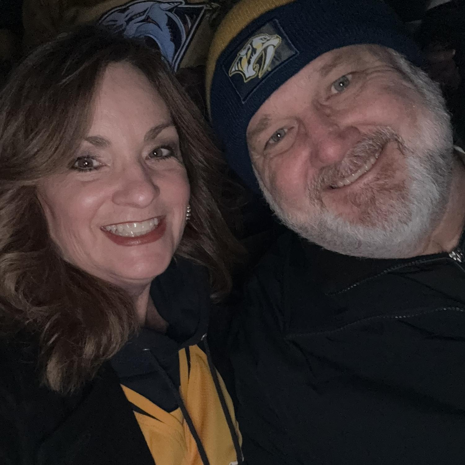 Cheering on our Nashville Preds!