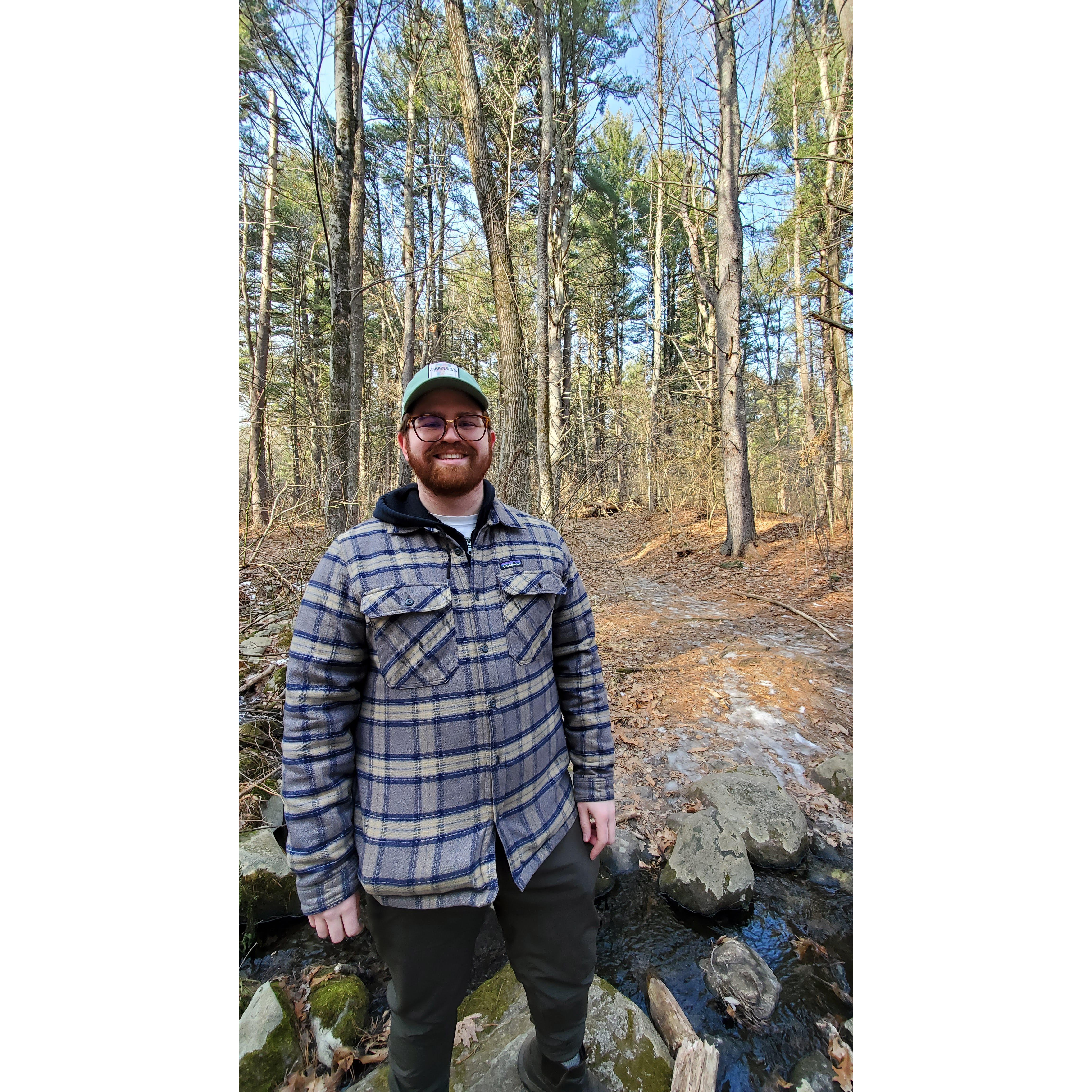 Kevin at the local trails
