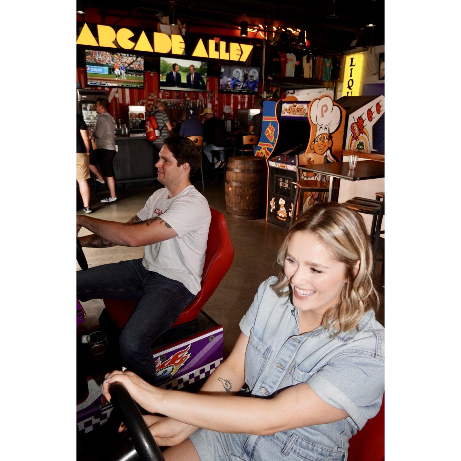 At engagement pictures