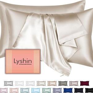 Mulberry Silk Pillow Cases 2 Pack Queen Size 20x30 Inches with Hidden Zipper, Ultra Smooth and Soft Breathable Cooling Silk Satin Pillowcase Set of 2, Better for Hair and Skin, Gifts for Women Men