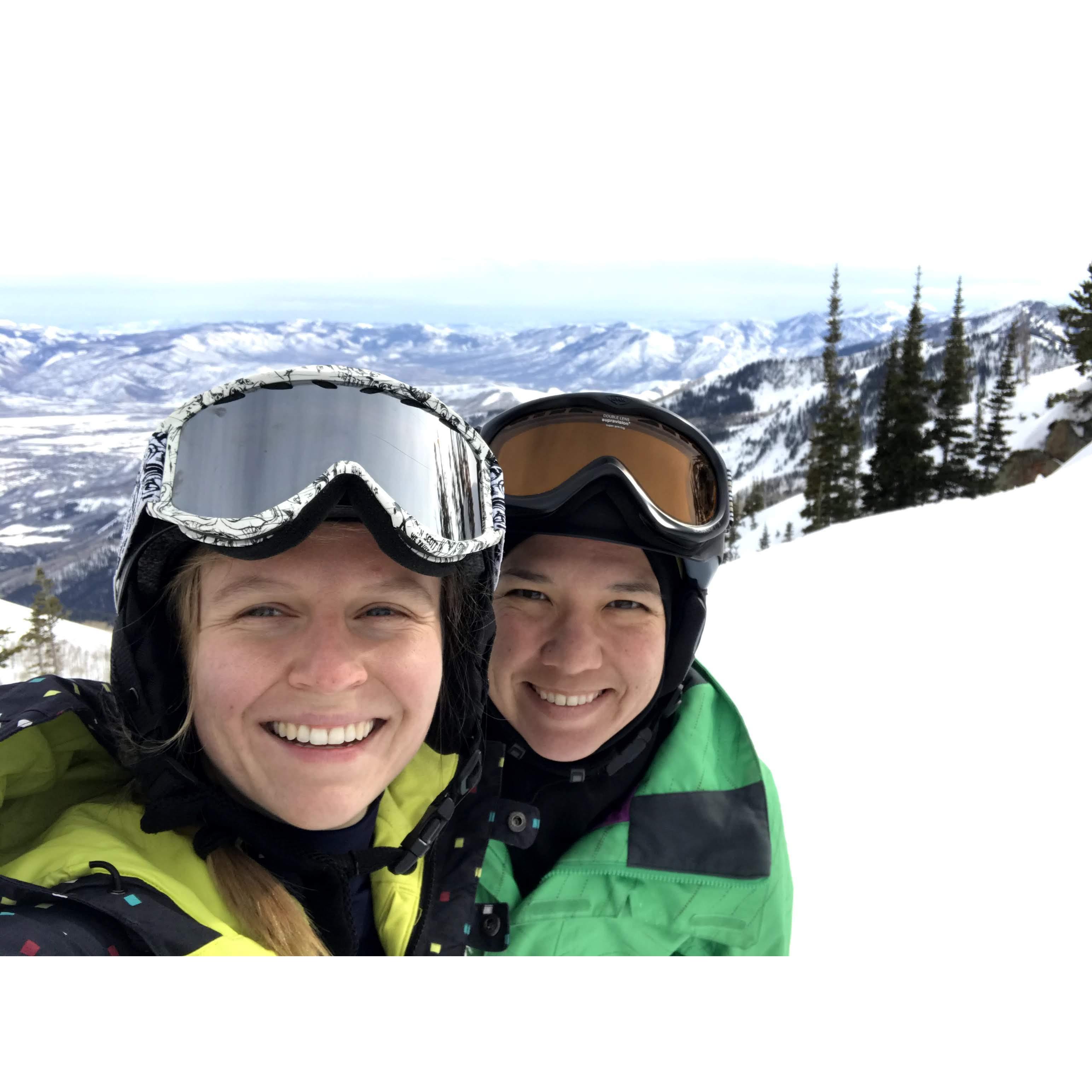 Skiing is one of our favorite winter hobbies to do!