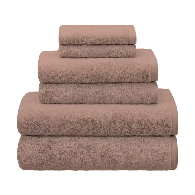 Haven™ 6-Piece Organic Cotton Terry Bath Towel Set in Misty Rose