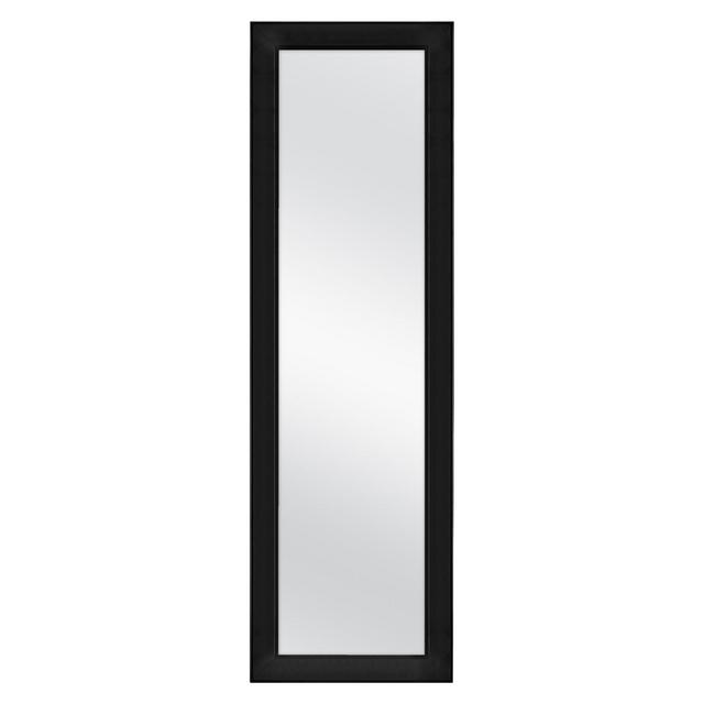 Simply Essential™ 52-Inch x 16-Inch Rectangular Over-the-Door Mirror in Black