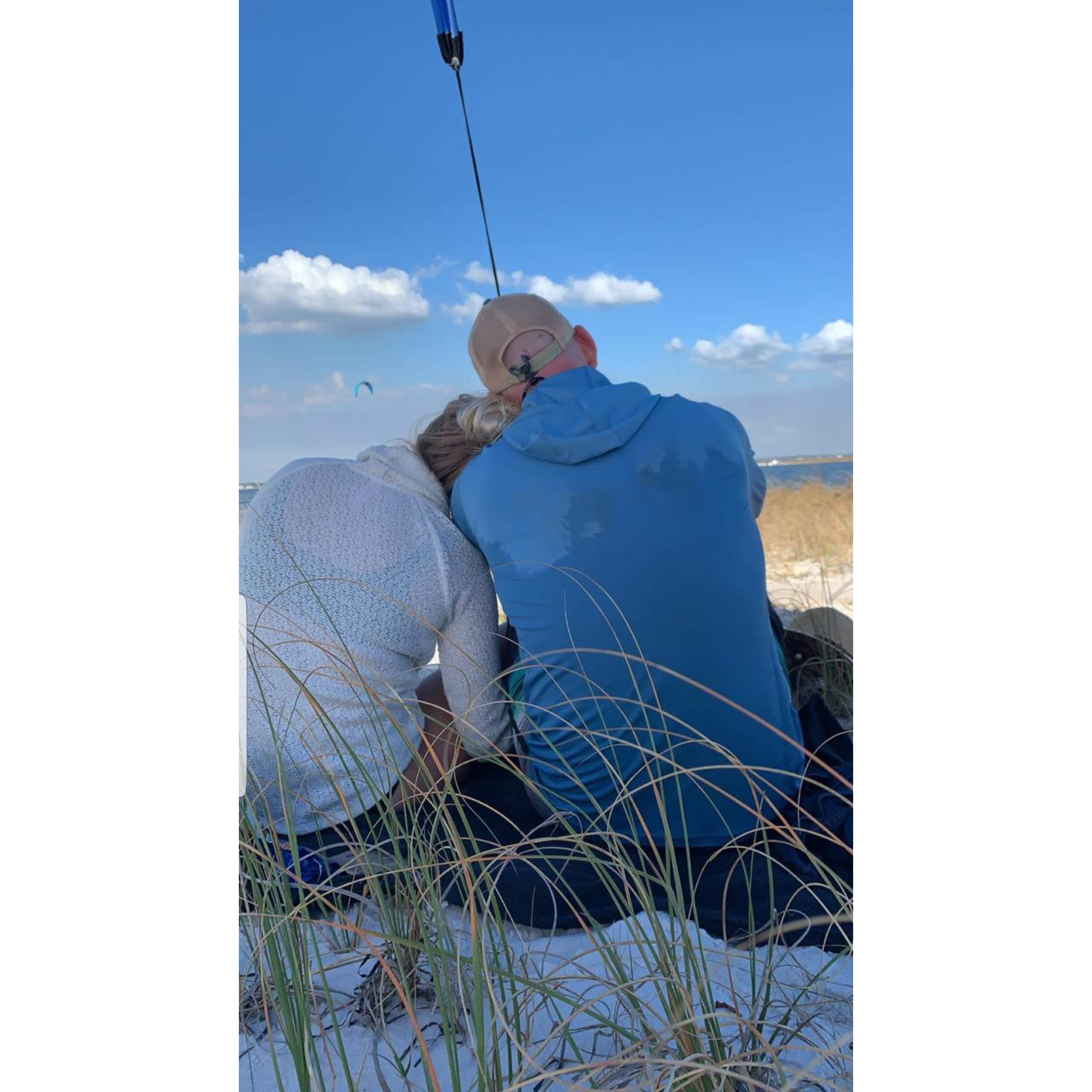 Tuckered out after Kitesurfing
