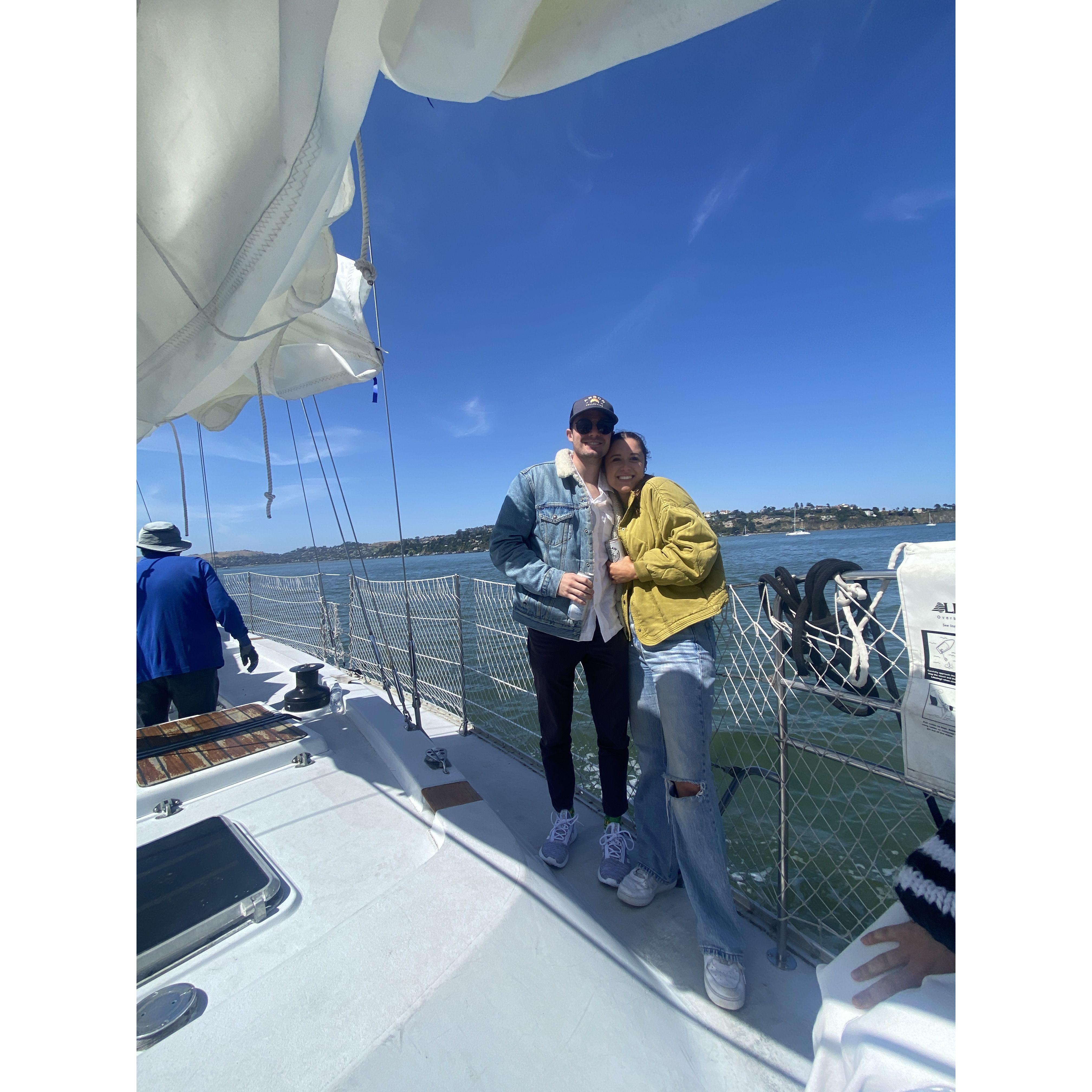 One of our favorite hobbies in the Bay Area - sailing!