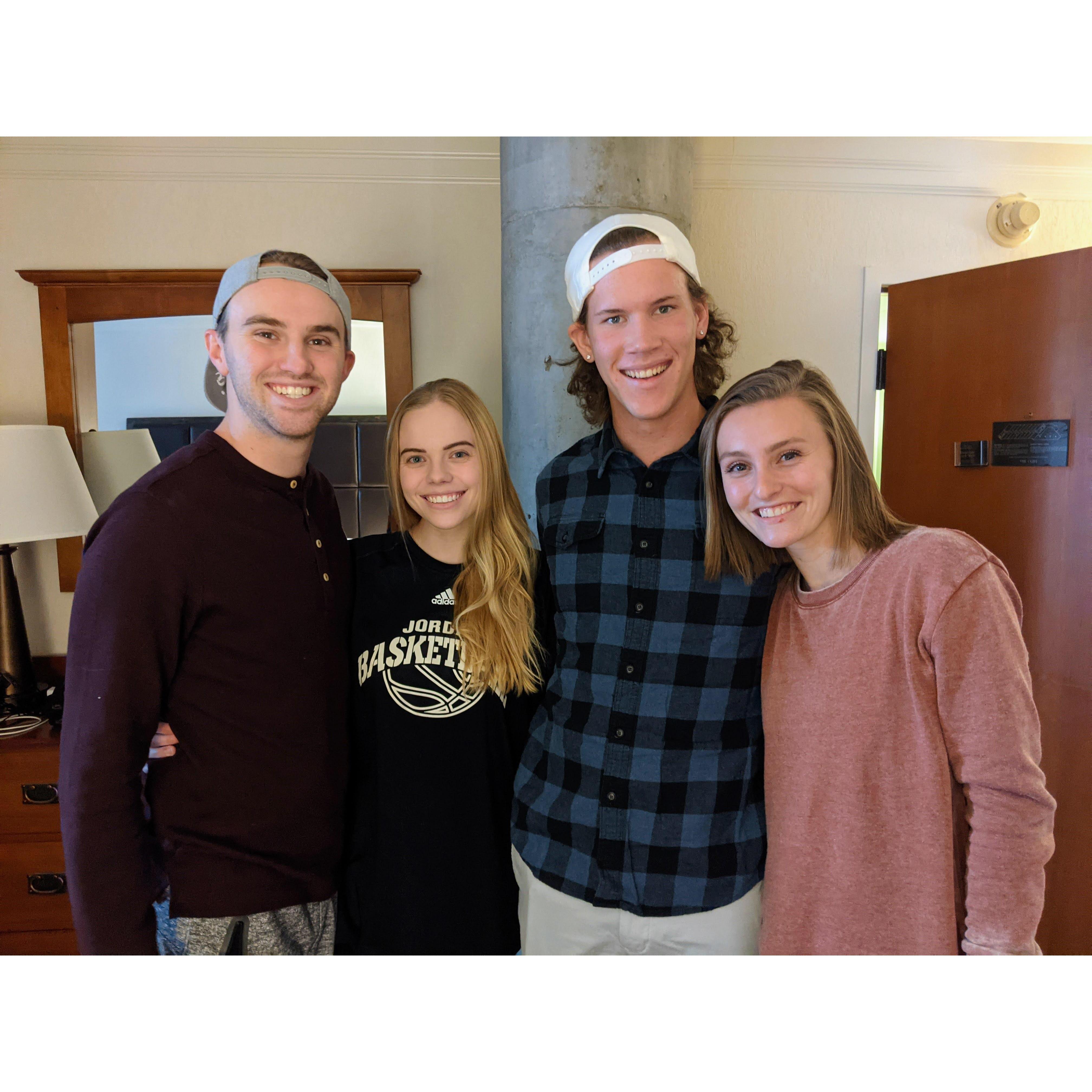 With Tyson and Kailee Tate at Snowbird in 2020