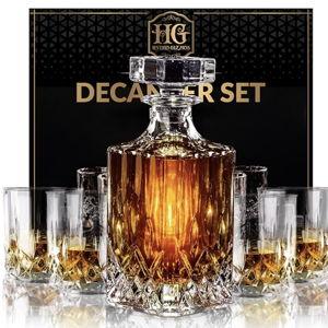 Luxury Gift For Men – Whiskey Decanter Set For Beloved Husband Or Dad Birthday Gift – 4 Whiskey Glasses And Decanter Set Is a Great Gift Idea for Whisky, Bourbon, or Scotch lovers