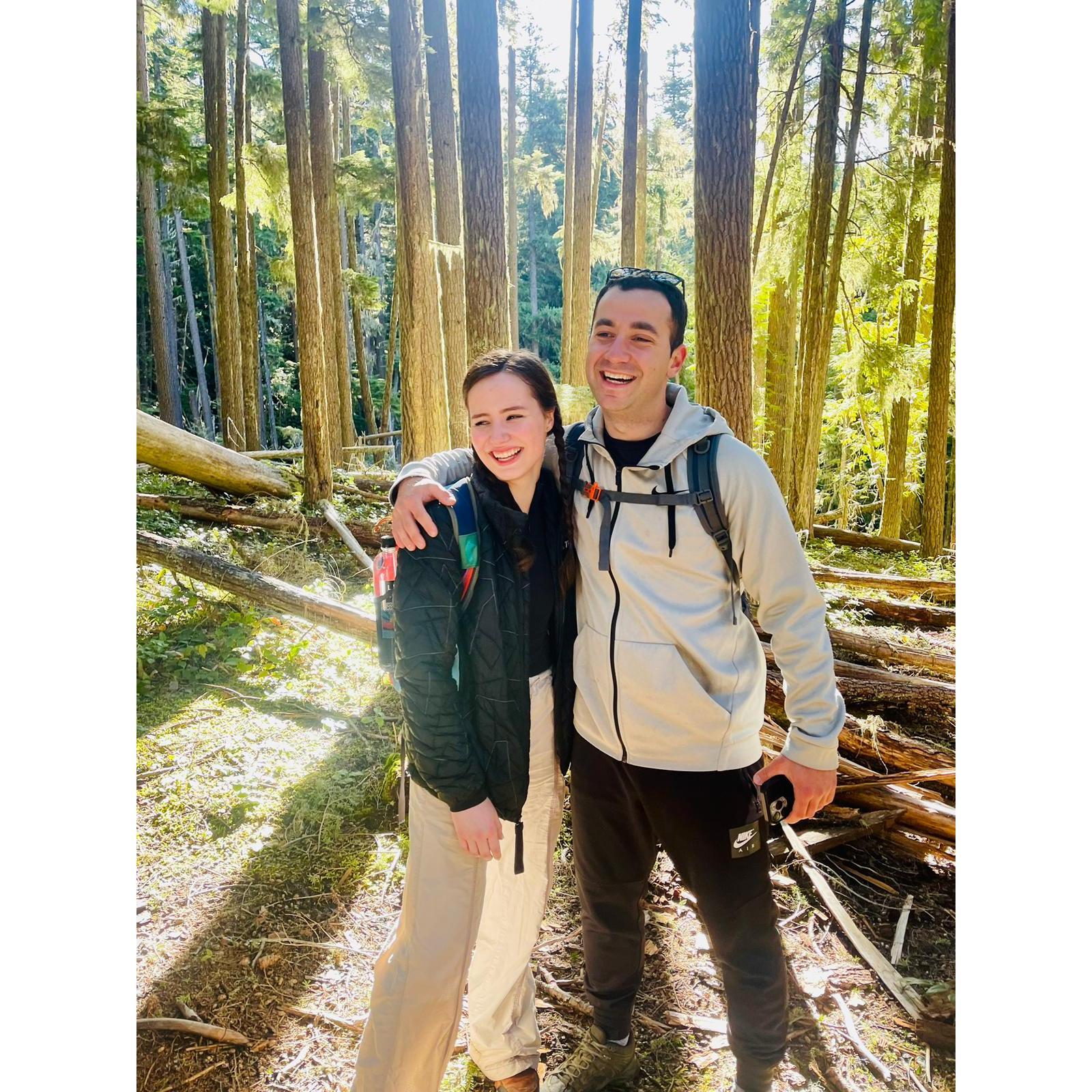 Before we were dating, but obviously had our eyes on each other