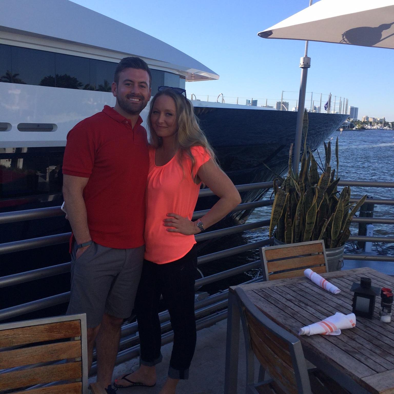 Some how we ended up at a Marina and that is Steven Spielberg's massive yacht behind us.  Even though we didn't end up eating at that restaurant, it was so worth the experience.