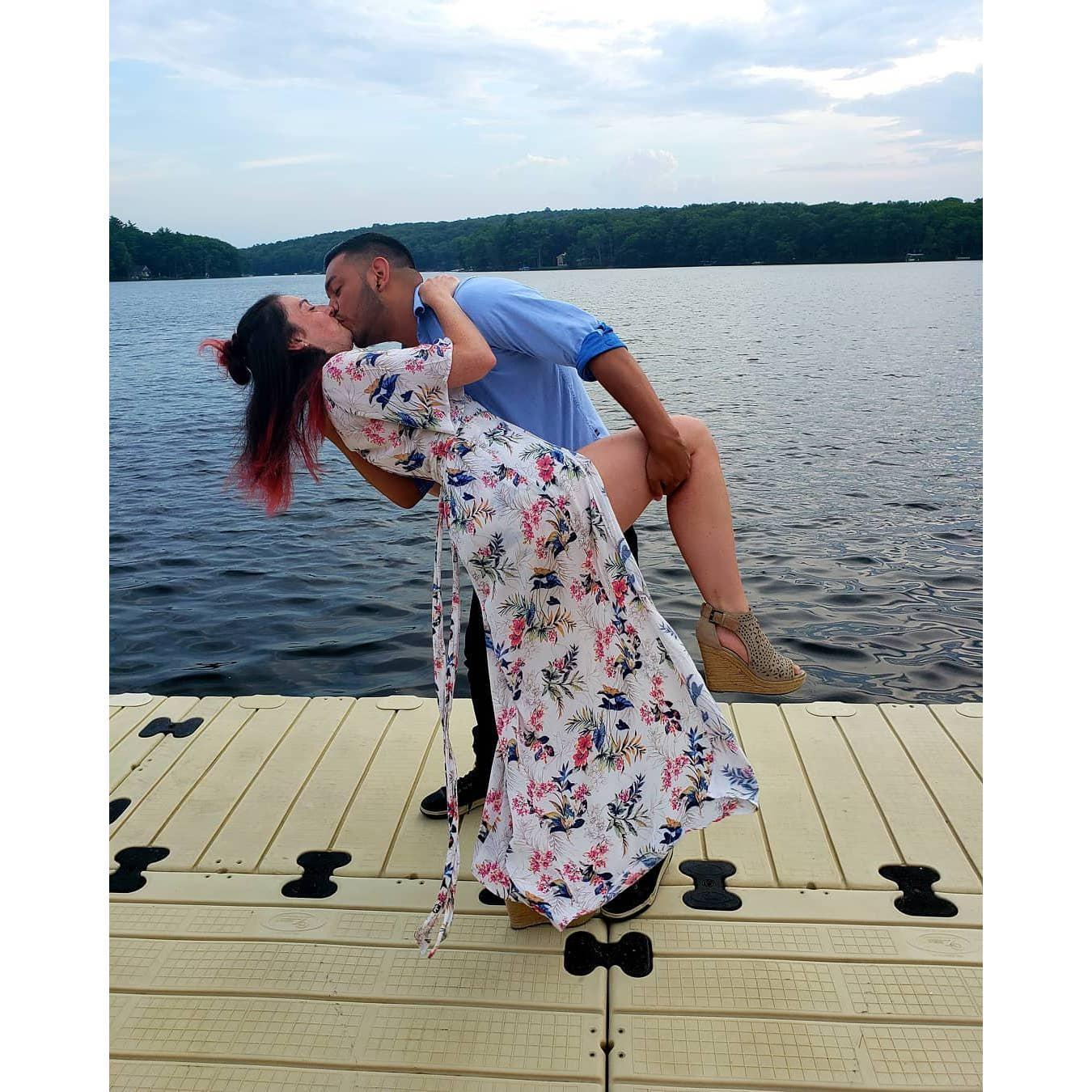 Our first year together, and first time at Woodloch together