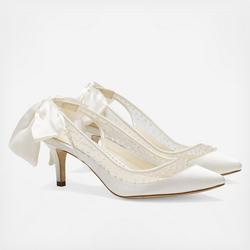 Bella Belle Shoes, Edna Beaded Illusion Mesh Lace High Heels Bella Belle Shoes, Edna Beaded Illusion Mesh Lace High Heels