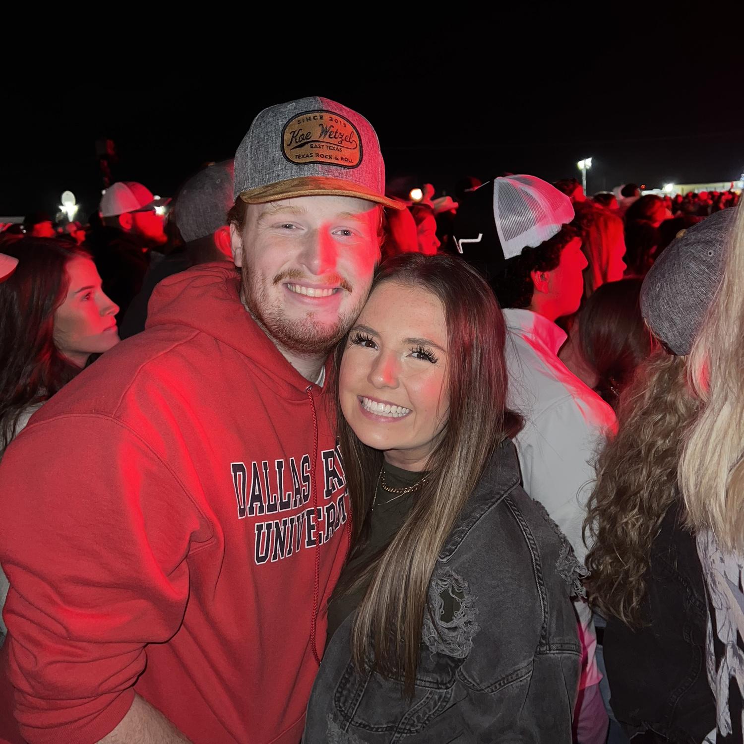 Koe Wetzel concert in Lubbock! One of our traditions during long distance.