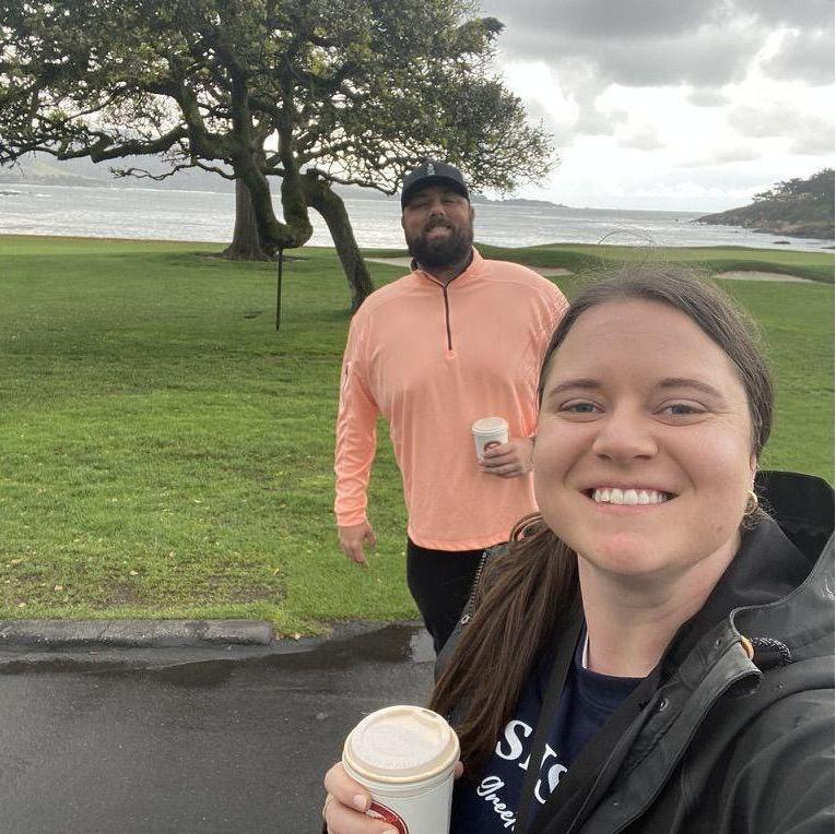 Walking Pebble Beach Golf Course during one the many 2024 trips to California