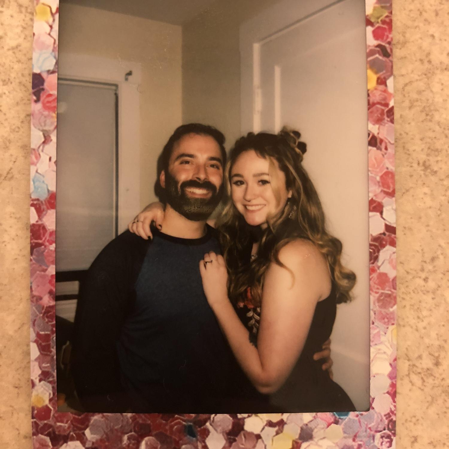 The first picture of the two of us!